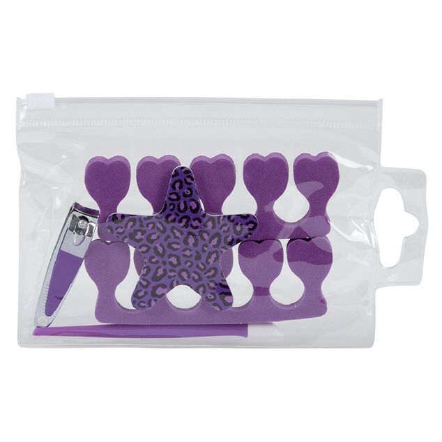 Set p&eacute;dicure 5 pi&egrave;ces orange