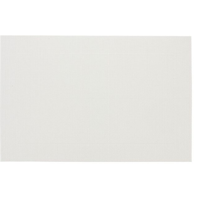 Set de table rectangulaire pvc blanc