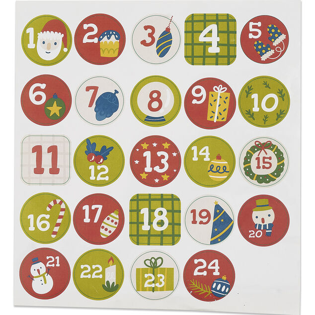 Calendrier de l'Avent 24 maisons à assembler