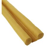 Bas de porte double Ø5xL90cm polyester jaune