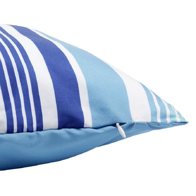 Housse de coussin bayad&egrave;re bleu blanc