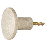 Pat&egrave;re murale ronde beige polyr&eacute;sine &Oslash;5cm