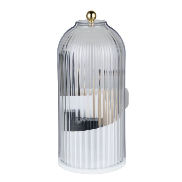 Rangement cosm&eacute;tique ouverture pivotante rotation 360&deg;C &Oslash;12xH27cm