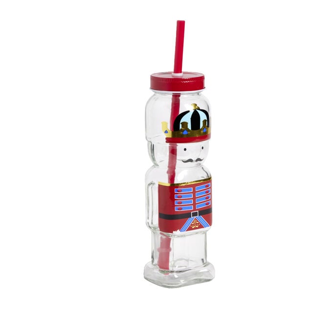 Gobelet haut forme soldat Casse-Noisette 300ml avec paille