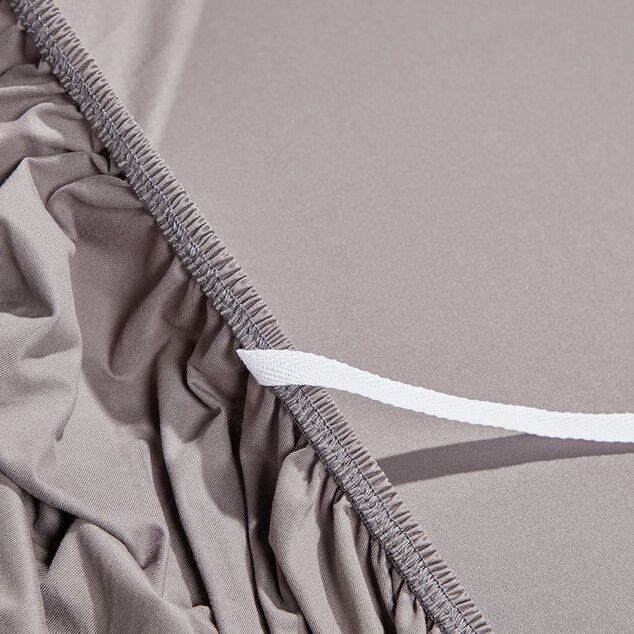 Prot&egrave;ge canap&eacute; extensible 3 places uni gris 195 &agrave; 230 cm