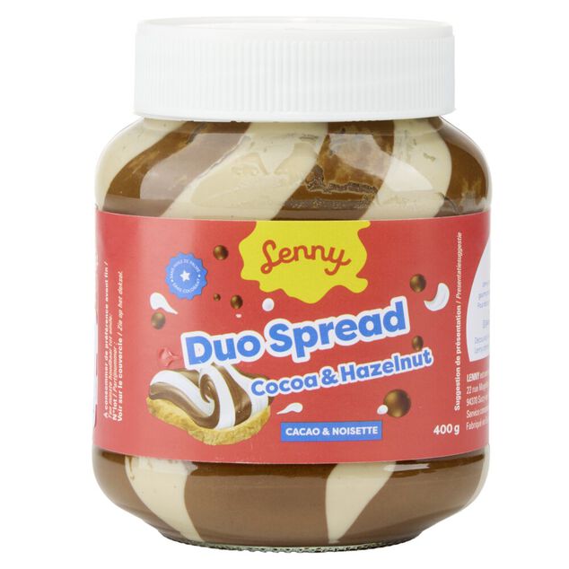 P&acirc;te &agrave; tartiner Duo Spread cacao et noisette 400gr