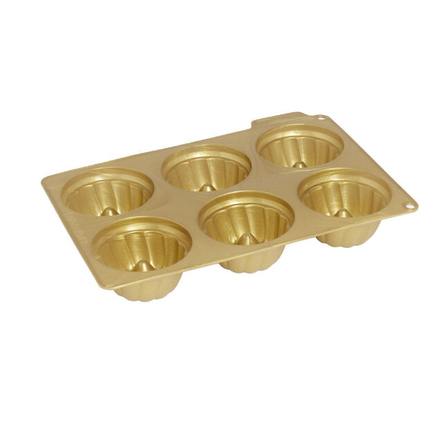 Moule &agrave; g&acirc;teau silicone dor&eacute; kouglof 6 portions 19x27cm