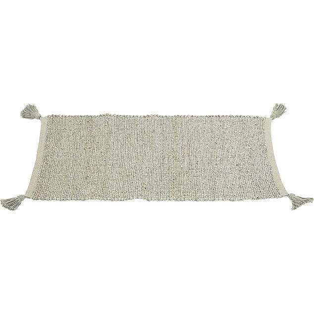 Tapis rectangulaire jute vert kaki