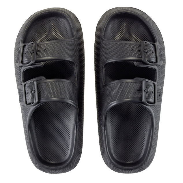 Sandales unisex 2 brides plastique noir 38/39