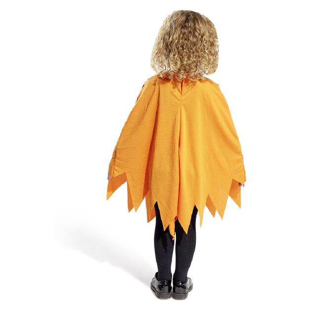 D&eacute;guisement enfant Halloween citrouille poncho orange - Taille unique