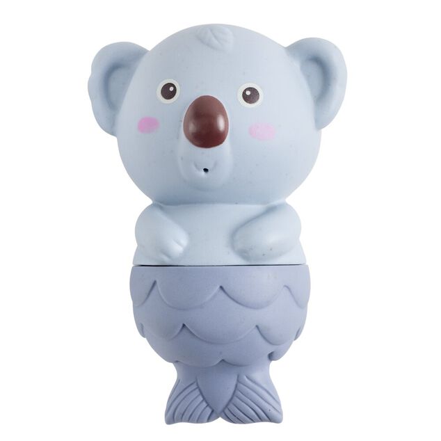 Jouet de bain animaux x4 plastique multicolore H9,5cm