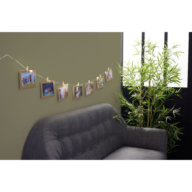 Guirlande lumineuse porte photo &agrave; LED L160 cm pour 10 photos