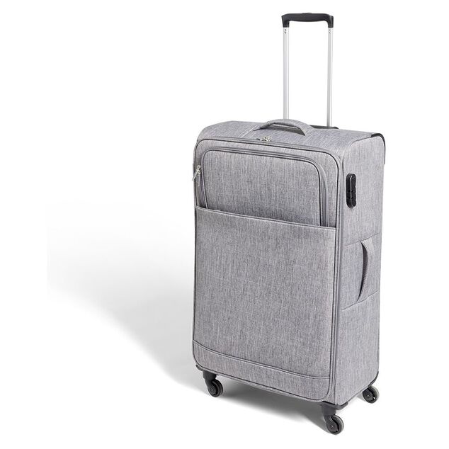 Valise souple 73L polyester gris