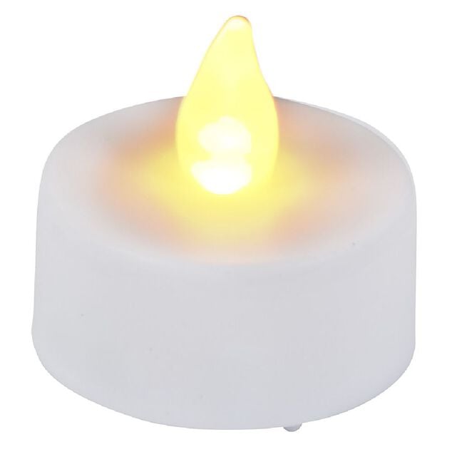 Bougie chauffe-plat LED blanche x6