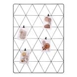 Pêle-mêle filaire avec pince métal noir 55x75cm