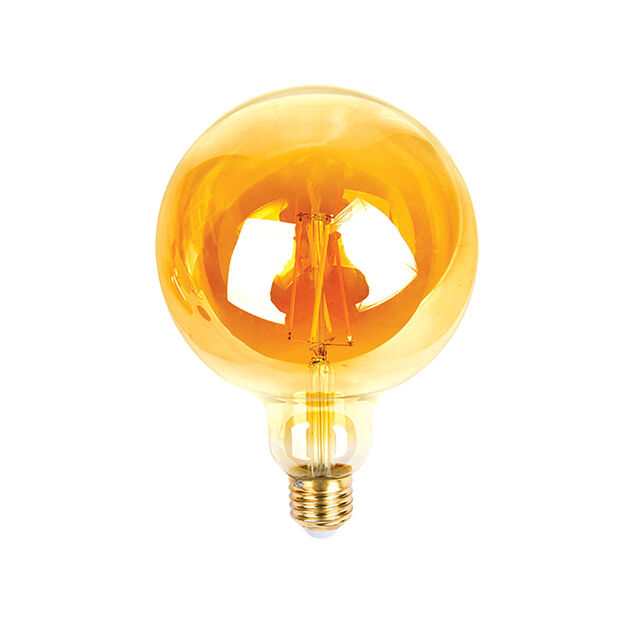Ampoule bulbe ambrée à filament connectée E27 40 W