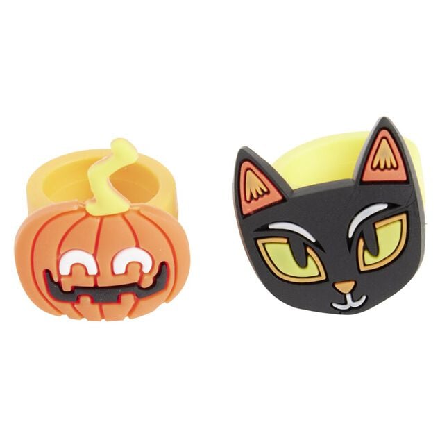 Bague Halloween plastique x2 (2 mod&egrave;les)