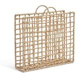 Porte-magazine effet osier L39X10 cm