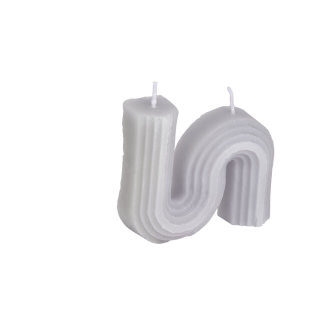 Bougie forme g&eacute;om&eacute;trique 9x2xH8cm