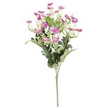 Fleurs piquet Succulentes violettes en poly&eacute;thyl&egrave;ne