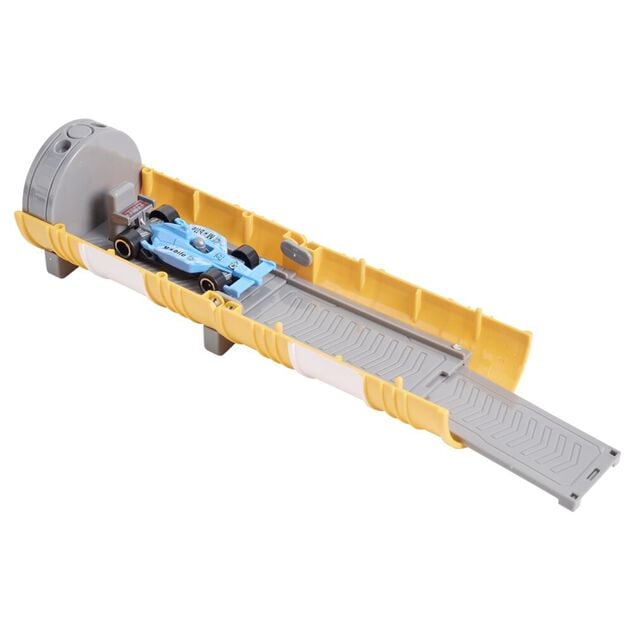 Voiture de course dans capsule avec catapulte et lanceur &Oslash;7xH11cm (3 mod&egrave;les)