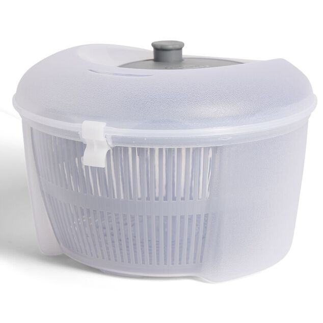 Essoreuse &agrave; salade plastique gris &Oslash;24xH16cm