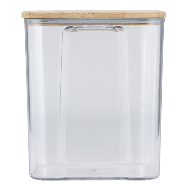 Bo&icirc;te de conservation x8 plastique et couvercle bambou 370/680/950/1300/1800ml