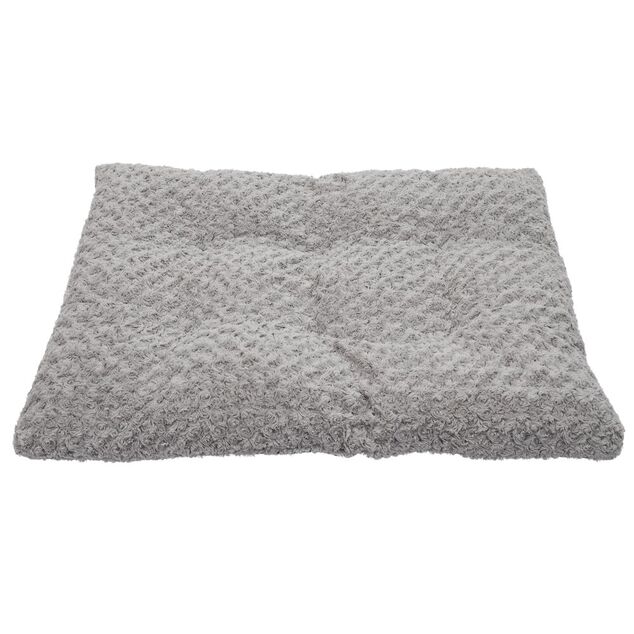 Couchage chien m&eacute;moire de forme gris 70x90cm Taille L