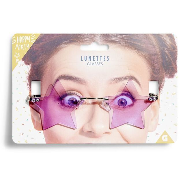 Lunettes en forme d'étoile (2 modèles)