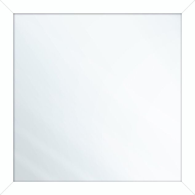 Miroir carr&eacute; x3 en bois blanc 22x22cm