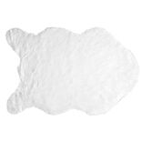 Tapis &agrave; poils longs Furcy blanc