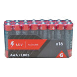 Pile alcaline LR03 AAA 1,5V x16