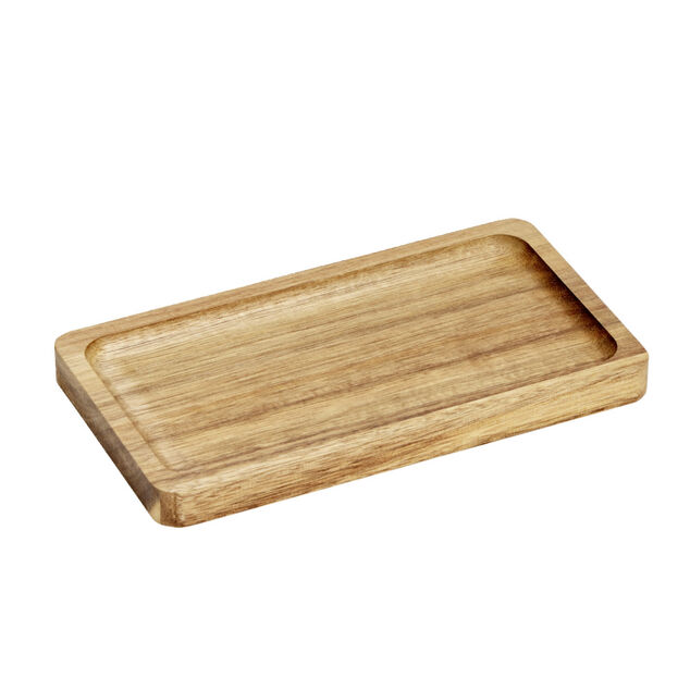 Plateau en bois d'acacia 10,5x19cm