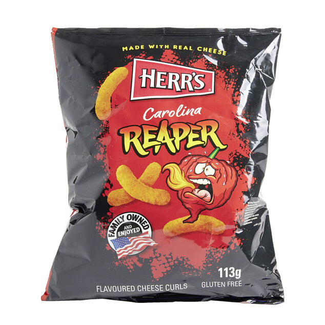 Snacks Herr's Carolina Reaper saveur fromage épicé 113gr