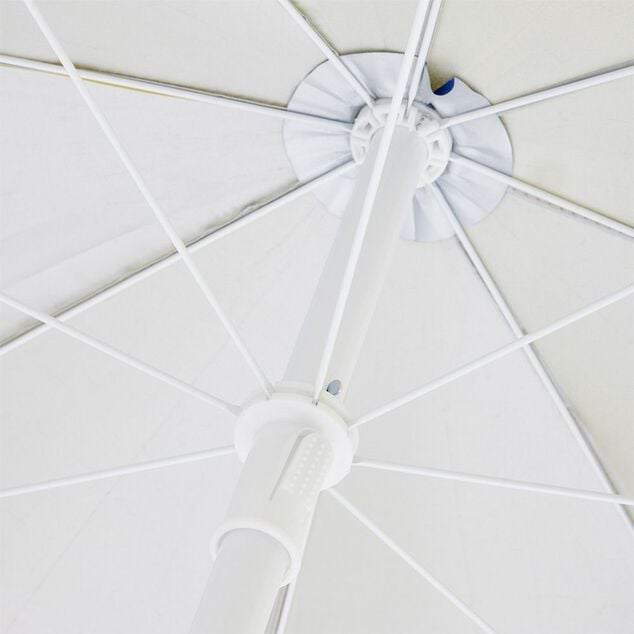 Parasol de plage jaune UV UPF50+ &Oslash;200xH209cm