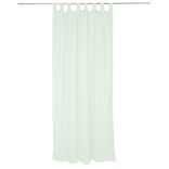 Voilage polycoton &agrave; pattes 140x240cm vert