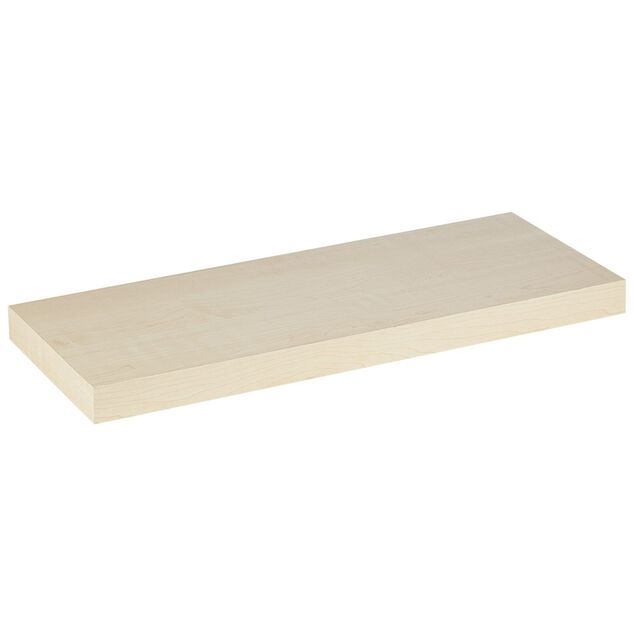 &Eacute;tag&egrave;re murale rectangulaire bois beige