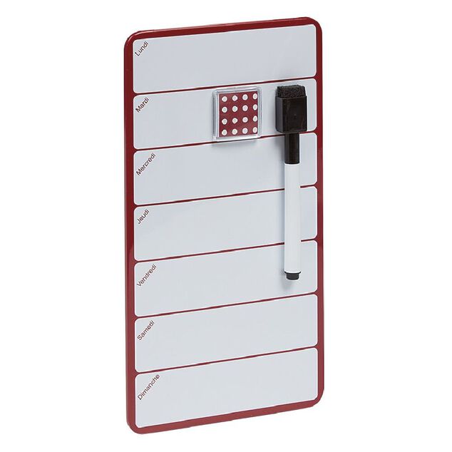 Tableau m&eacute;mo avec feutre effa&ccedil;able