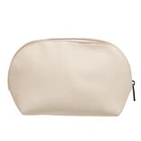 Pochette &agrave; maquillage polyester beige nude