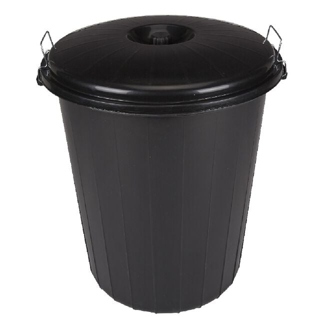 Poubelle de jardin noir 70 L
