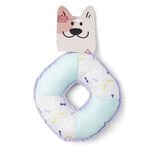 Jouet pour chien en polyester et coton bleu Ø22xH.4 cm