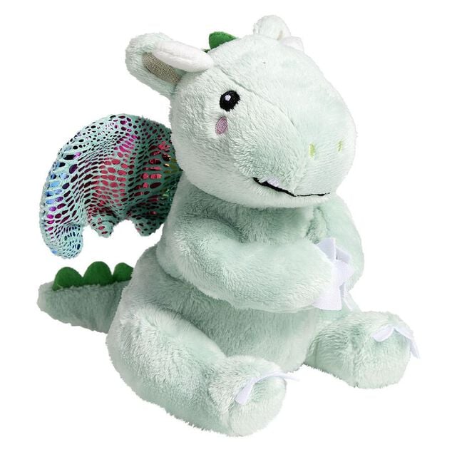 Peluche dragon bleu 15x15xH19cm