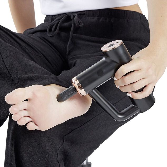 Pistolet de massage 4 têtes interchangeables et 6 vitesses