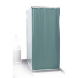 Rideau de douche uni vert 180x200cm 100% polyester