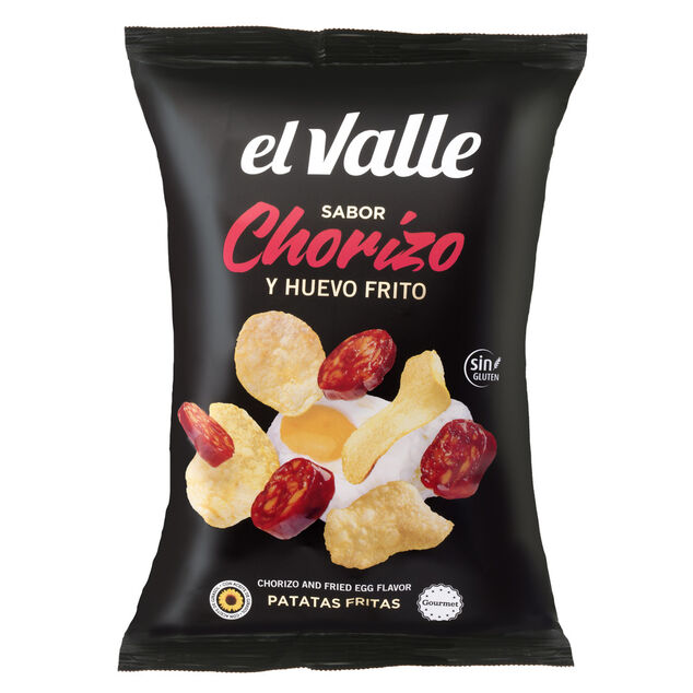 Chips El Valle saveur chorizo et oeuf au plat 130g