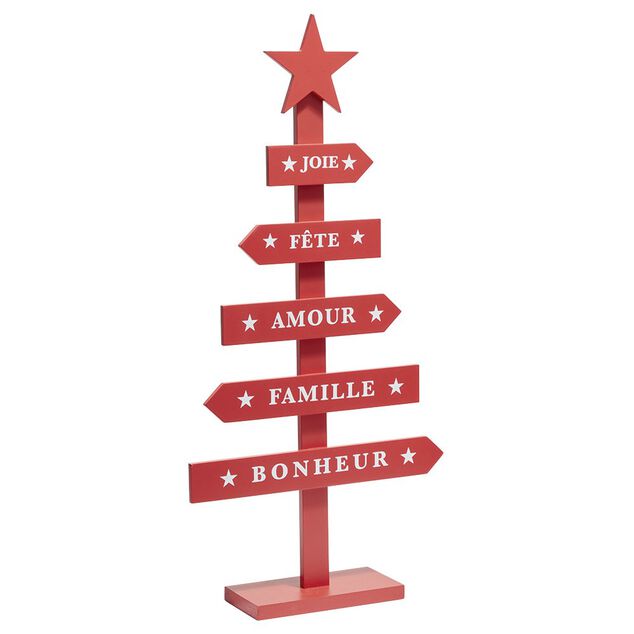 Sapin de No&euml;l &agrave; poser en bois