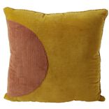 Coussin d&eacute;co sun c&ocirc;tel&eacute; 45x45cm orange