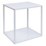 Structure Box Cube 35x30x35cm métal blanc