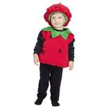D&eacute;guisement b&eacute;b&eacute; fraise bonnet et gilet 18/24mois