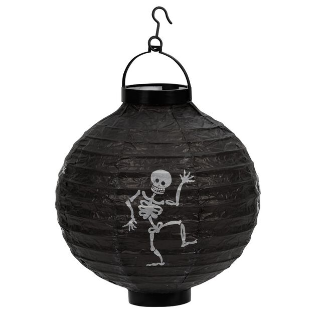 Lanterne en papier ronde lumineuse &agrave; suspendre Halloween (2 mod&egrave;les)